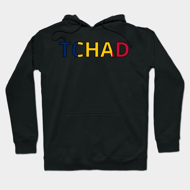 Drapeau Tchad Hoodie by Pixelforma